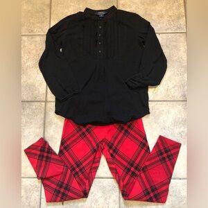 Polo Ralph Lauren Girls Legging and Long Sleeved Top Set